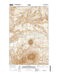 Miles Butte 2014 topographic map thumbnail