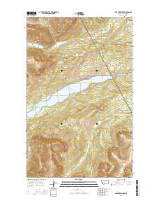 Lake Sherburne 2014 topographic map thumbnail