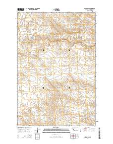Melstone NW 2014 topographic map thumbnail