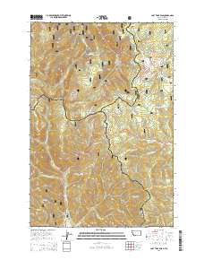 Lost Trail Pass 2014 topographic map thumbnail