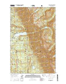 Holland Lake 2014 topographic map thumbnail