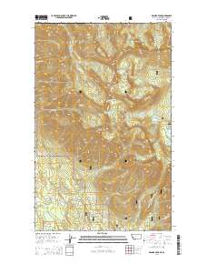 Ksanka Peak 2014 topographic map thumbnail