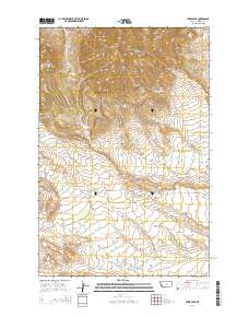 Lewis Peak 2014 topographic map thumbnail