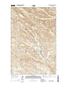 Hardpan Coulee 2014 topographic map thumbnail