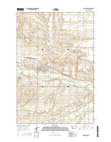 Harlowton 2014 topographic map thumbnail