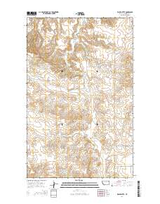 Kisler Butte 2014 topographic map thumbnail