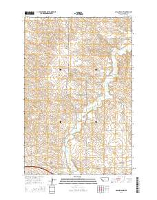 Odland Dam SW 2014 topographic map thumbnail