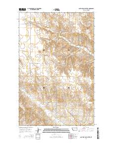 South of Four Buttes 2014 topographic map thumbnail