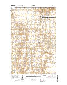 Opheim 2014 topographic map thumbnail