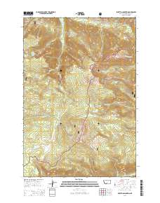 Picket Pin Mountain 2014 topographic map thumbnail