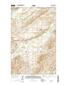 Piegan 2014 topographic map thumbnail