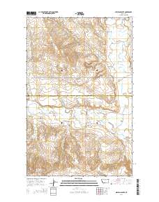 Nielsen Coulee 2014 topographic map thumbnail
