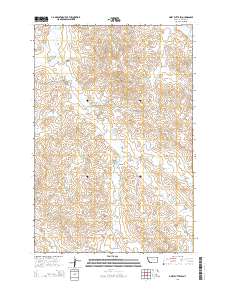 Piney Butte SW 2014 topographic map preview