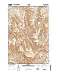Mossmain SW 2014 topographic map thumbnail