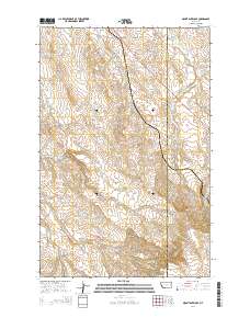 Mount Antelope 2014 topographic map thumbnail