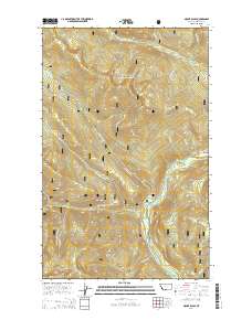 Mount Baldy 2014 topographic map thumbnail