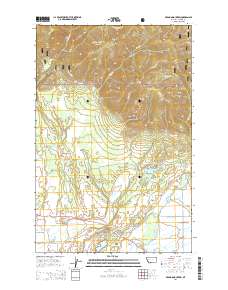 Ovando Mountain 2014 topographic map thumbnail