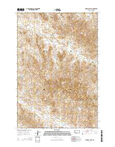 Maxwell Butte 2014 topographic map thumbnail