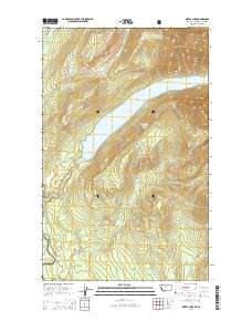 Kintla Lake 2014 topographic map thumbnail