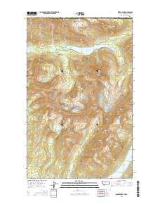 Kintla Peak 2014 topographic map thumbnail