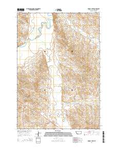 Monday Creek 2014 topographic map thumbnail