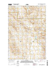Needle Butte Reservoir 2014 topographic map thumbnail