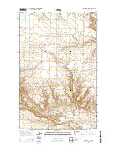 Reservoir Coulee 2014 topographic map thumbnail