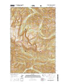 Scapegoat Mountain 2014 topographic map thumbnail