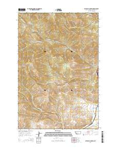Mitchell Mountain 2014 topographic map thumbnail