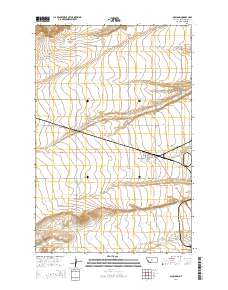 Moccasin 2014 topographic map thumbnail