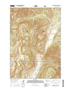 Roundhead Butte 2014 topographic map thumbnail