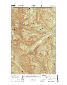 Northwest Peak 2014 topographic map thumbnail