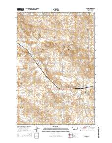 Plevna 2014 topographic map thumbnail