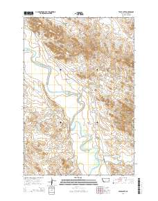 Tepee Butte 2014 topographic map thumbnail