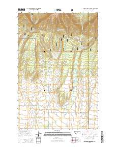 Snow Saucer Coulee 2014 topographic map thumbnail