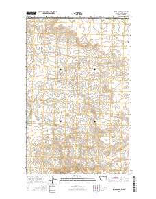 Irvins Coulee 2014 topographic map thumbnail