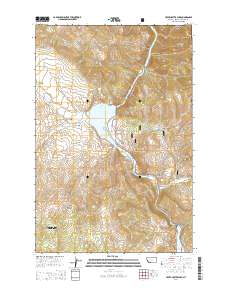 Upper Holter Lake 2014 topographic map thumbnail