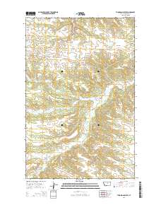 Thompson Coulee 2014 topographic map thumbnail