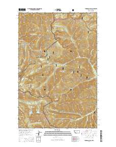 Thompson Pass 2014 topographic map thumbnail
