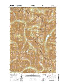 Tin Cup Lake 2014 topographic map thumbnail