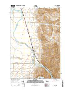 Toston 2014 topographic map thumbnail
