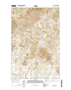 Tiger Butte 2014 topographic map thumbnail