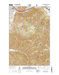 Southeast Missoula 2014 topographic map thumbnail