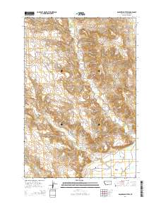 Rancher Cemetery 2014 topographic map thumbnail