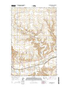 Plentywood SW 2014 topographic map thumbnail
