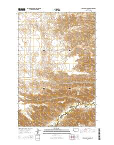 Steele Lake Coulee 2014 topographic map thumbnail