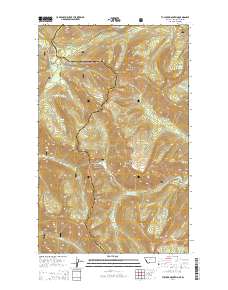 Tuchuck Mountain 2014 topographic map thumbnail