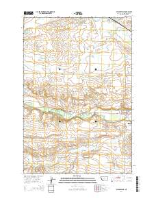 Ryegate West 2014 topographic map thumbnail