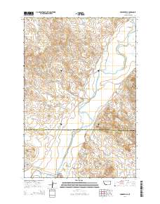 Powderville 2014 topographic map thumbnail