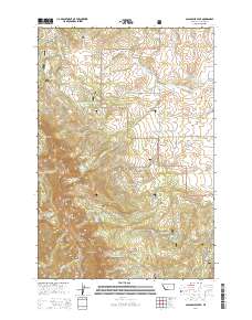 Sacagawea Peak 2014 topographic map thumbnail